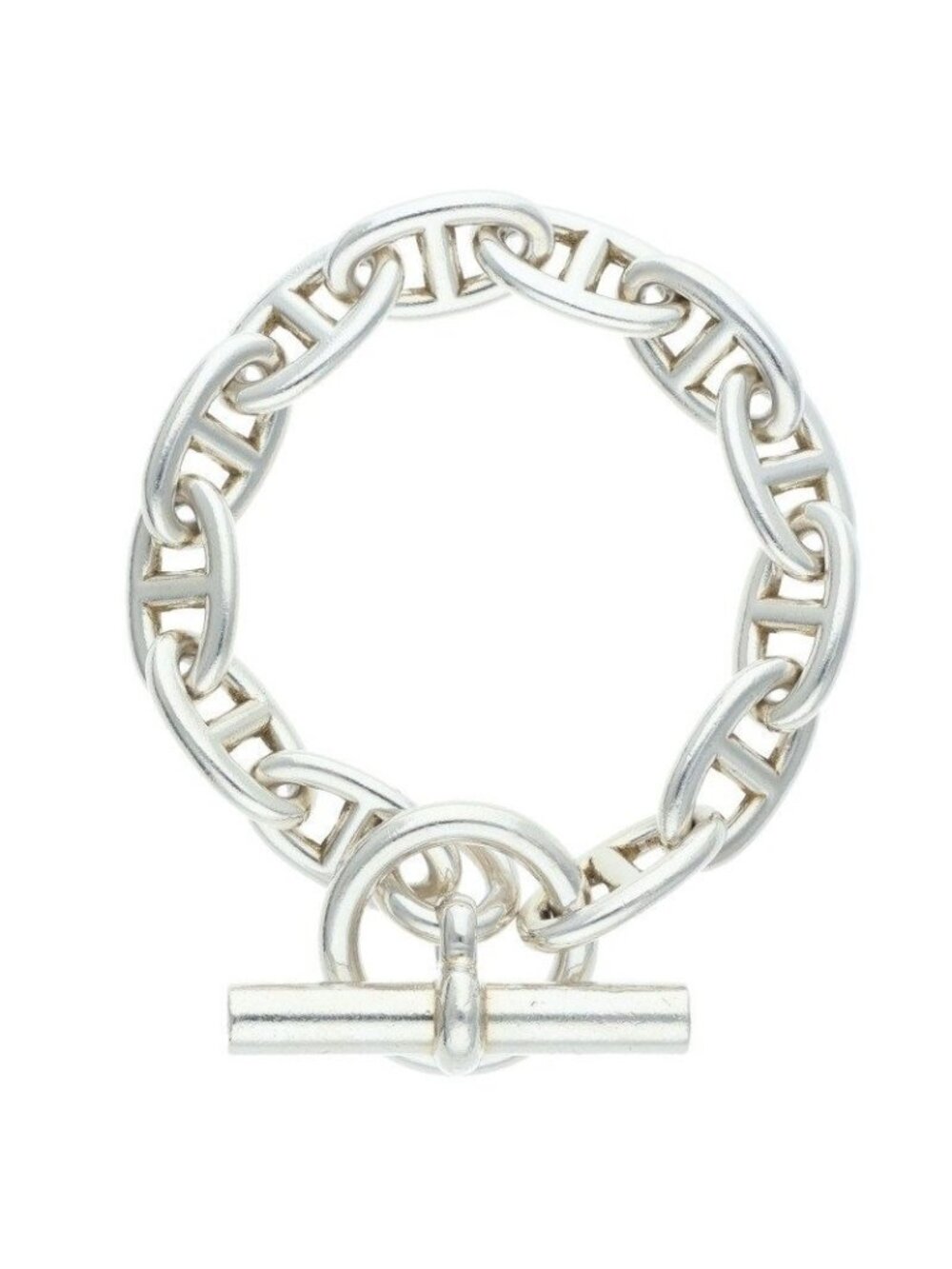 Hermes Chaine D'ancre GM Silver Bracelet